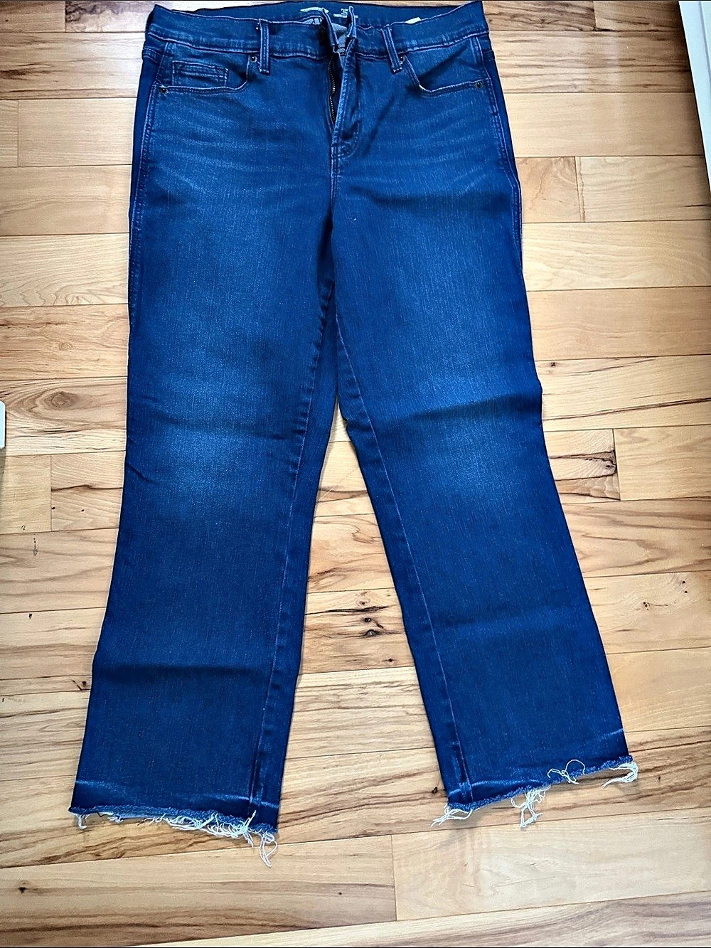 Old Navy Flare Ankle High Rise Secret-Slim Pockets Jeans Blue Waist 10